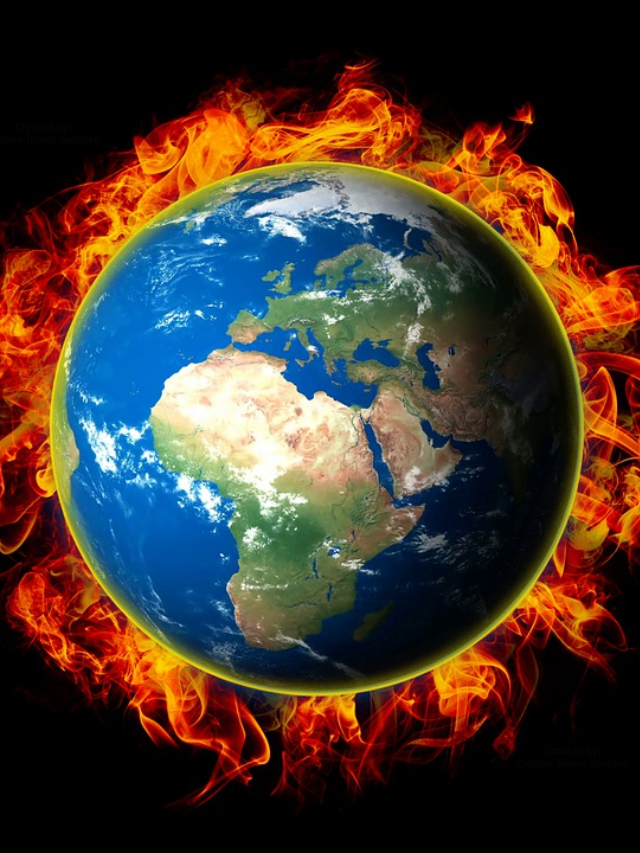 Greenhouse gases trap the infrared heat.
