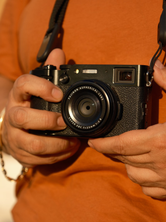 The Fujifilm X100VI is a fixed-lens camera with a 23.5mm lens and a 40.2MP sensor.