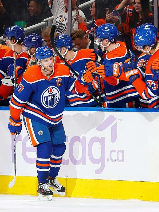 Oilers center Connor McDavid is on fire, riding a 26-game home point streak and recording 10 straight multi-point games at Rogers Place.
