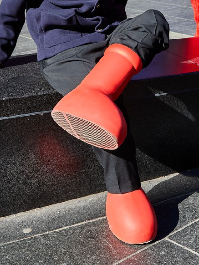 The head-turning MSCHF Red Boots continue to be a conversation starter.