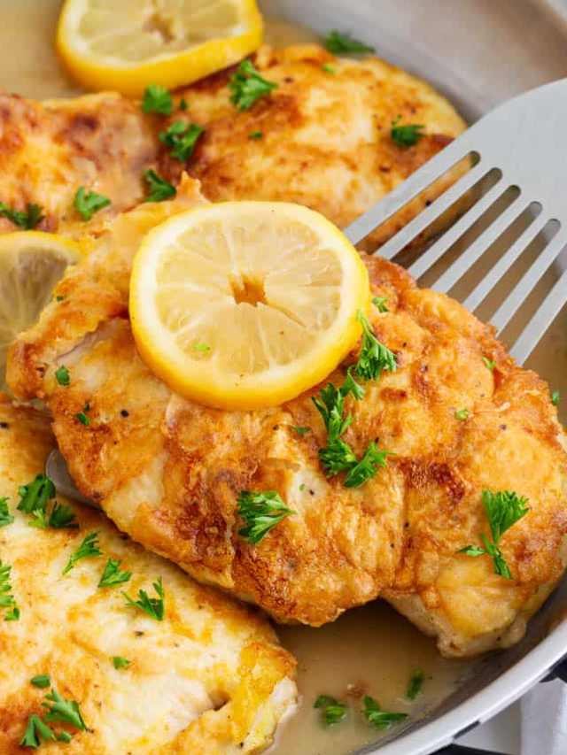 This classic Italian dish features tender chicken cutlets in a bright lemon butter sauce.