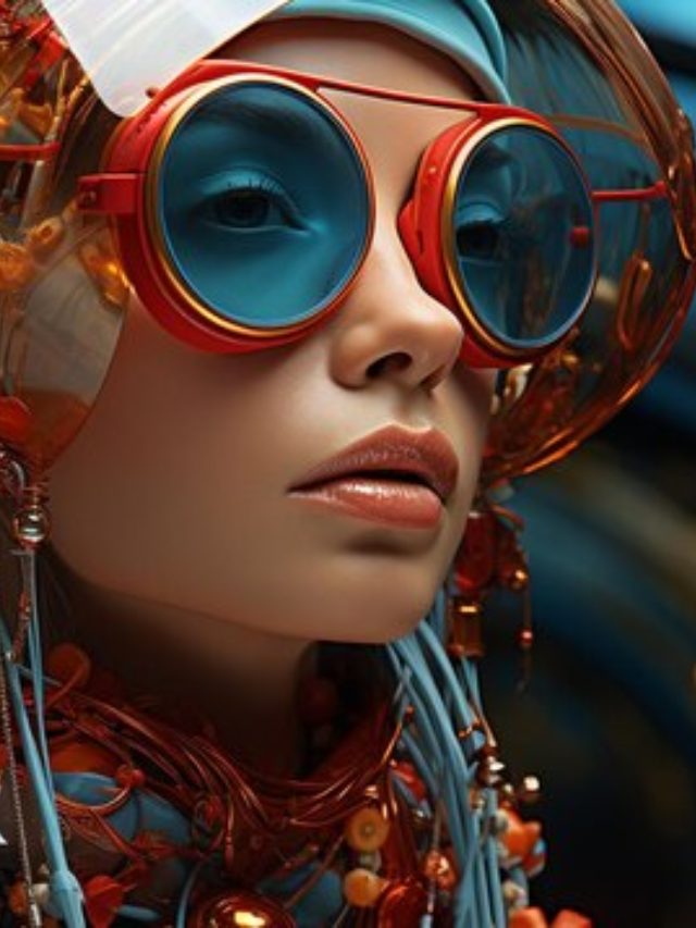 Futuristic Flair: Square Sunglasses with Sharp Edges