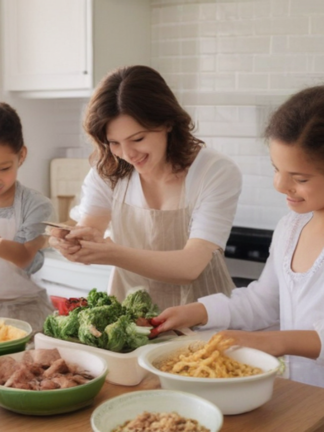 Turn dinner prep into a fun bonding experience.