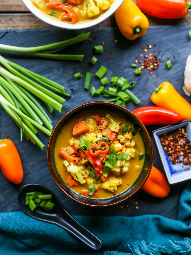 Indian soups are light, flavorful, and filling. They often use low-fat yogurt or coconut milk, making them perfect for a healthy start to your meal.