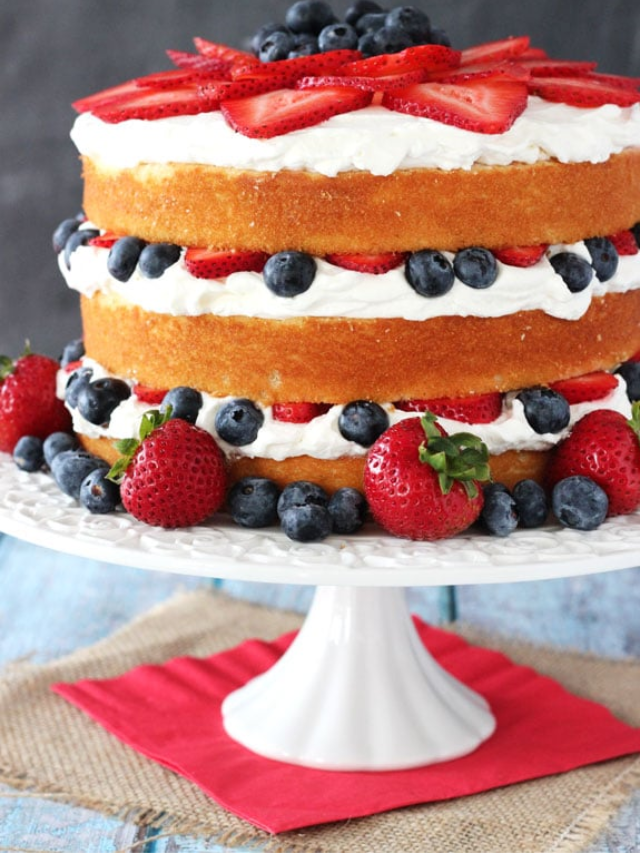 Vanilla Layer Cake with Fruity Flair