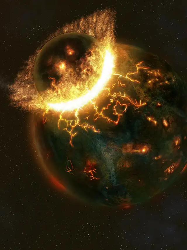 A Collision and a Moon
