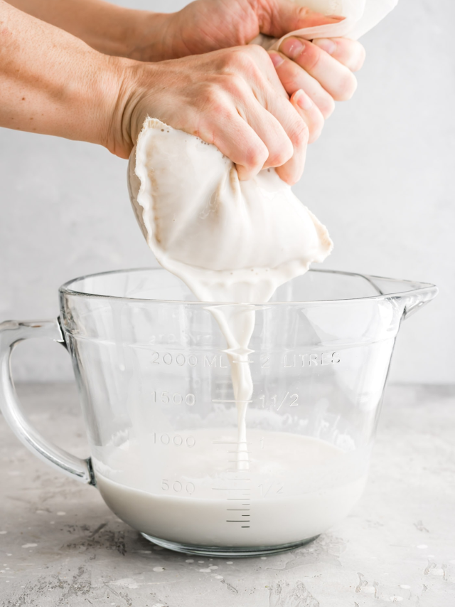 A plant-based milk alternative
