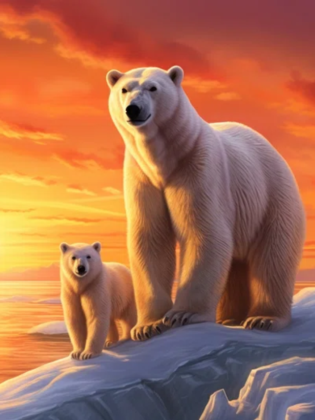  A close-up image of a polar bear's powerful paws
