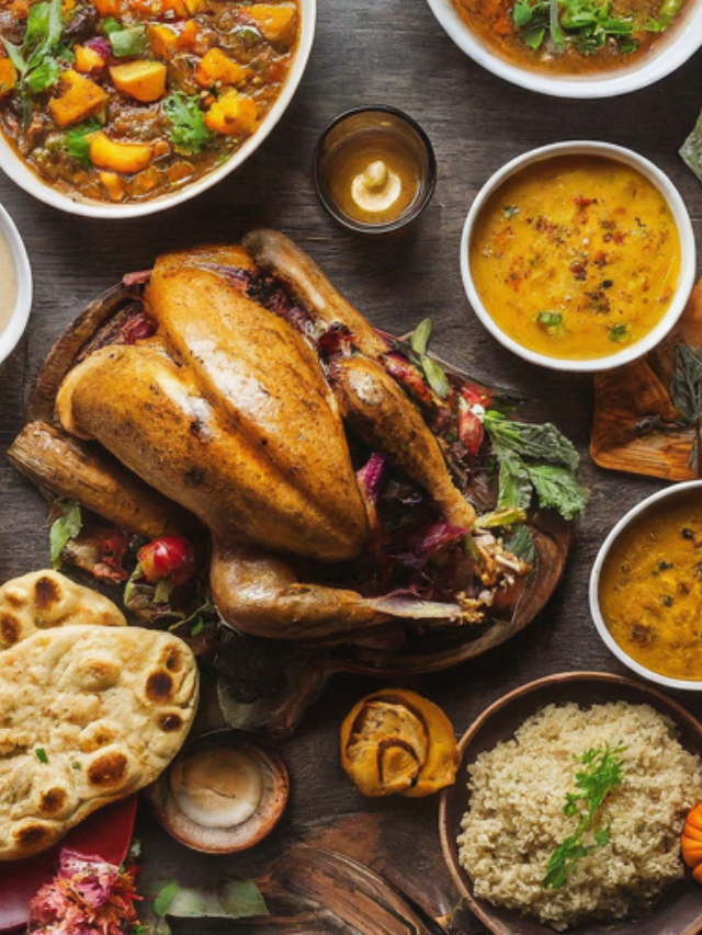 Take your taste buds on a trip! Explore Thanksgiving with a global twist. Think Indian butter chicken, Moroccan spiced carrots, or a Mexican street corn casserole.