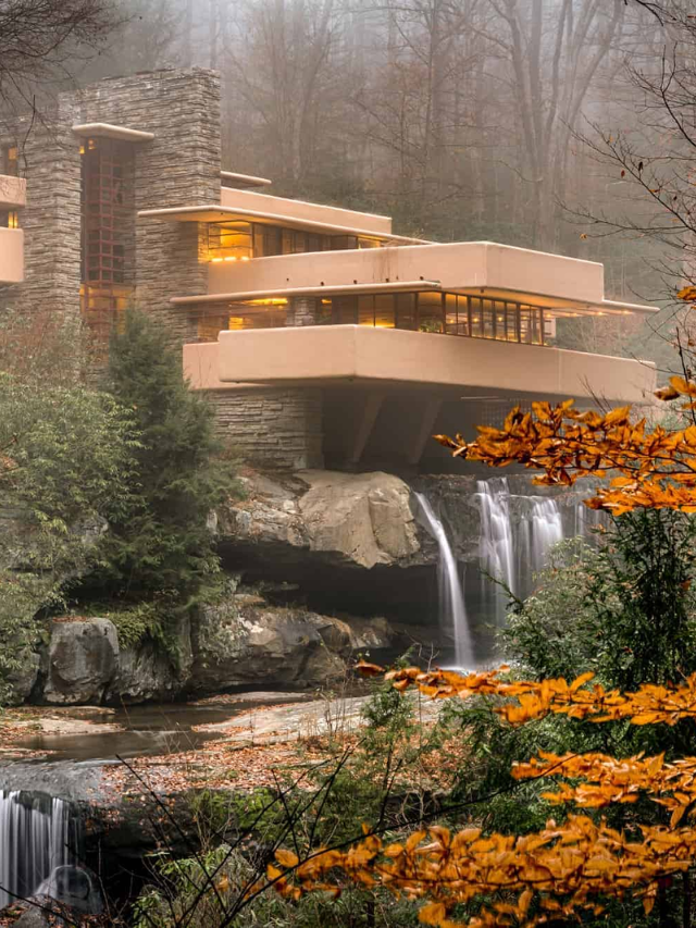 The stunning architecture of Taliesin, Frank Lloyd Wright's winter home and studio in Wisconsin.
