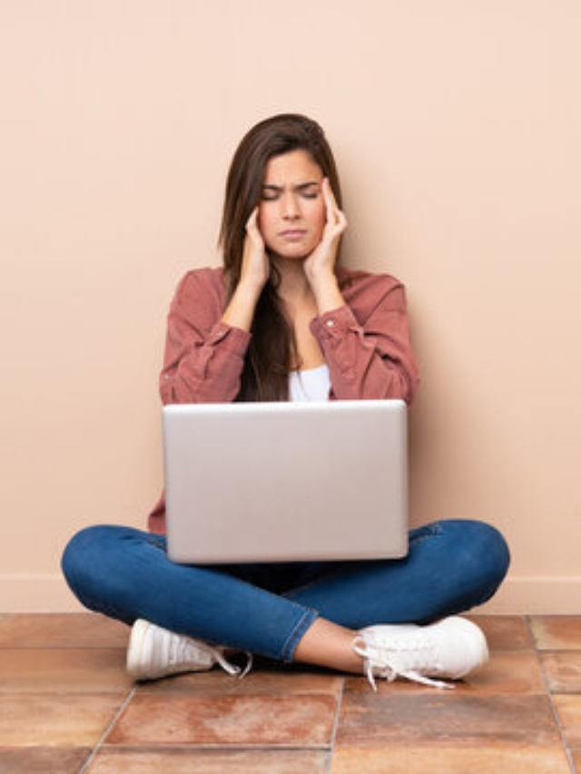 People looking annoyed and confused while watching YouTube.
