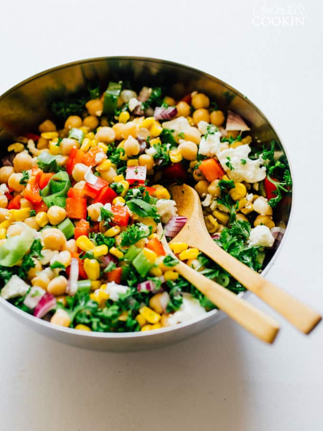 A Cold Comfort Classic: Chilled Quinoa Chickpea Salad

