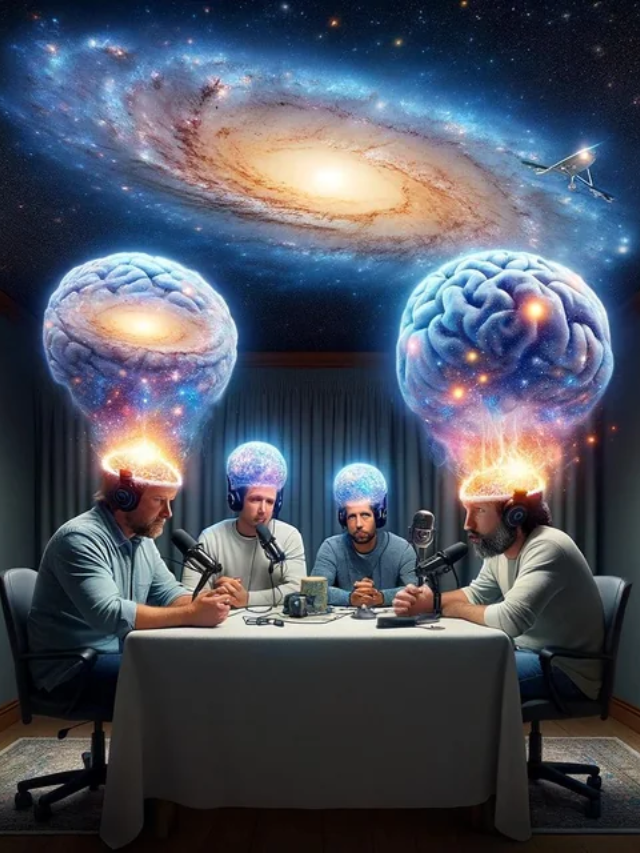 A person with a tinfoil hat reading a suspicious-looking article on their phone.
