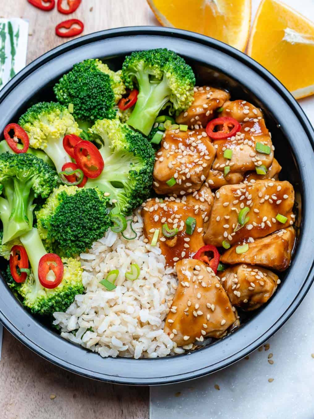  Teriyaki Chicken Bowls
