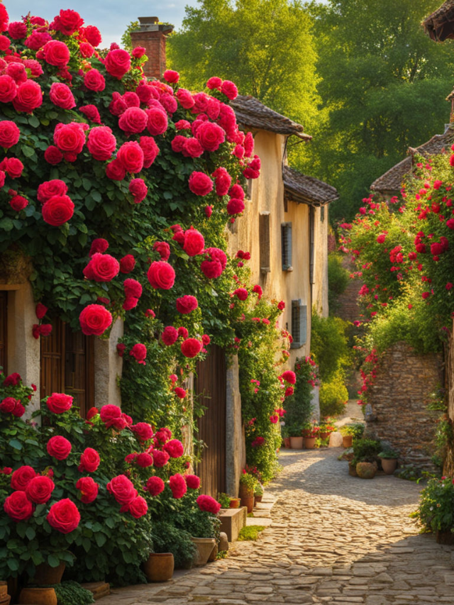 A quaint storefront in a historic downtown district, adorned with colorful flowers.
