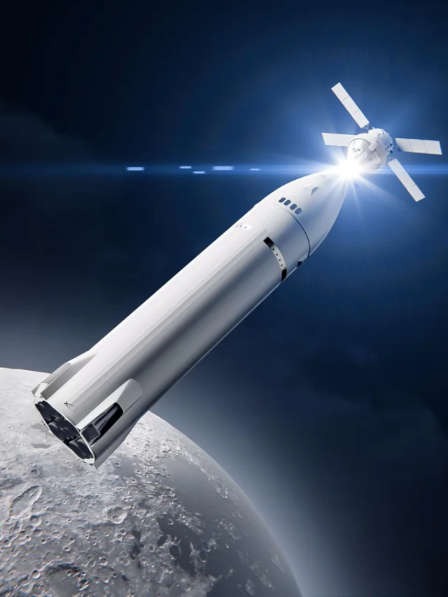  Starship soaring above Earth in the infographic
