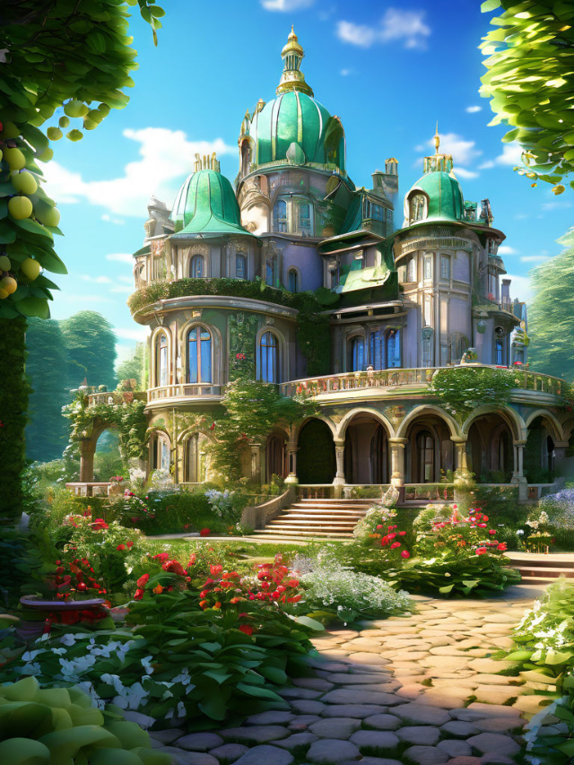  Well-preserved historic mansion with grand columns and manicured gardens.
