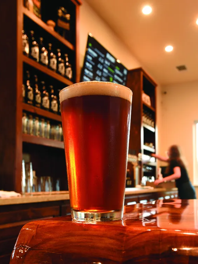 A local brewery with a tasting room and a patio overlooking the city.

