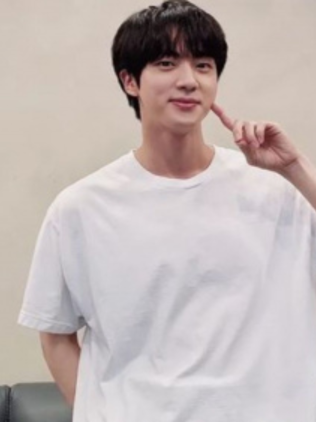 BTS' eldest member Jin was spotted at POSUNG High School, and it went viral on social media.