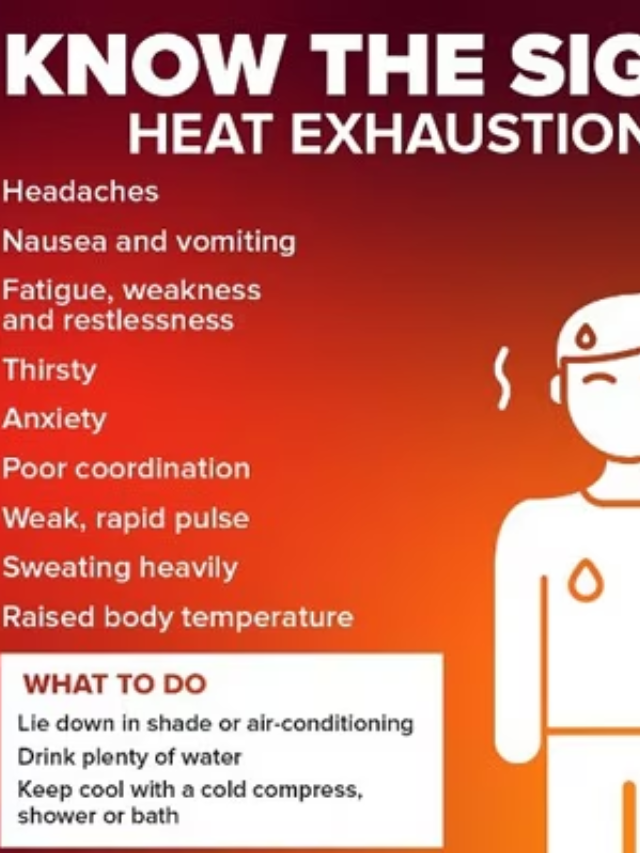 A headache can be a symptom of early heat exhaustion or another heat-related illness.