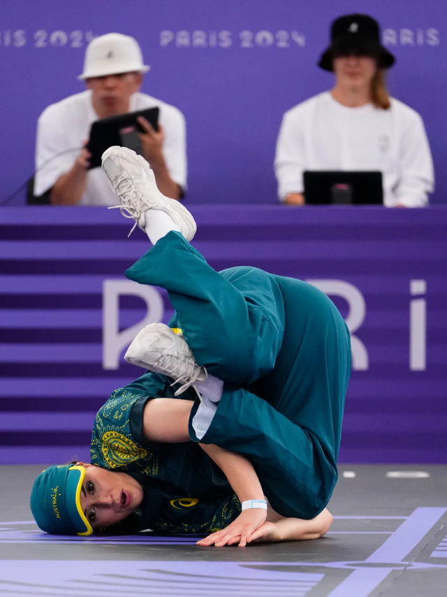 Australian B-Girl Rachael Gunn, aka Raygun, enters the competition.
