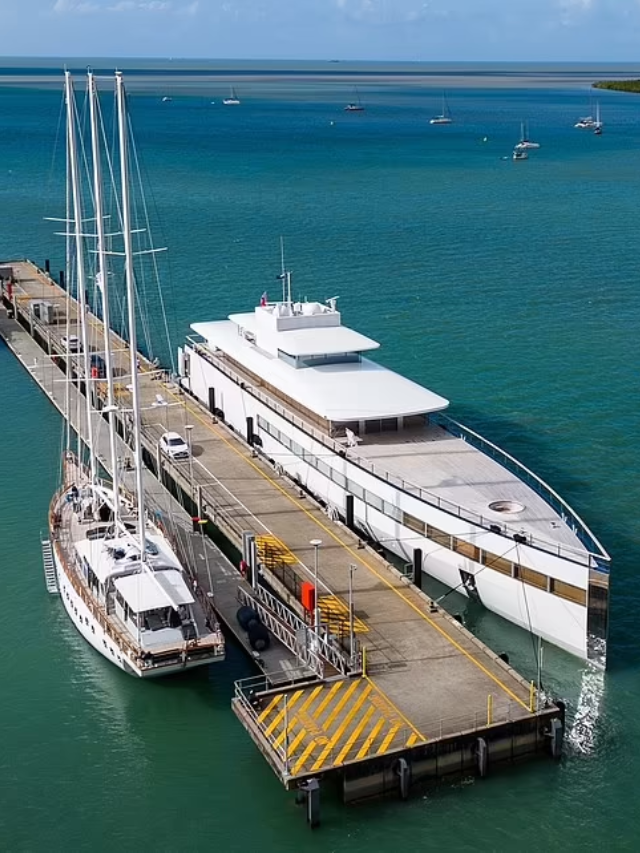 Lady Moura: Luxury redefined. This 344-foot yacht, recently purchased by Salinas, is a floating palace.
